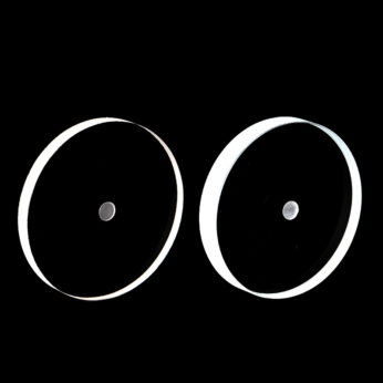 (MQX034) Specimen Holders for X-ray Diffraction (XRD), Round, Size: φ50mm, Thick: φ5mm, Round Sample Reception Size: φ5mm, Depth: 0.5mm, Bruker, Optical Glass