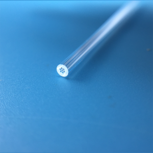 (MQC493) Quartz Capillary Tubes (Seven-hole Circular), O.D.: 1.4mm, I.D.: 0.3mm, Length: 25mm