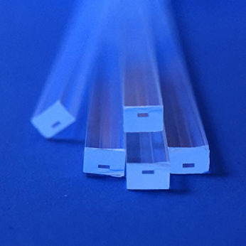 (MQC508) Quartz Capillary Tubes (Eccentric), O.D.: 0.8×0.5mm, I.D.: 0.126mm, Length: 25mm
