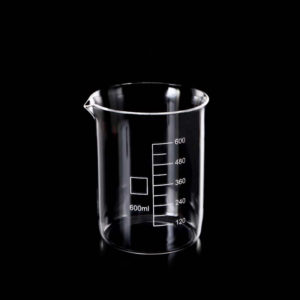 (MQM343) Clear Quartz Beaker, Volume: 600ml