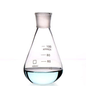 (MQM347) Clear Quartz Flask, Volume: 100ml