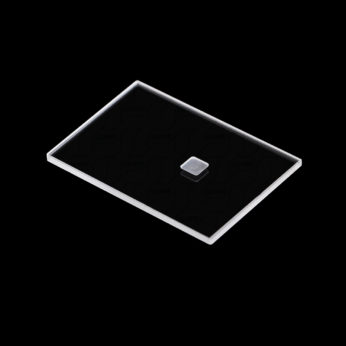 (MQX001) Specimen Holders for X-ray Diffraction (XRD), Rectangular, Size: 50x35mm, Thick: 2mm, Square Sample Reception Size: 5x5mm, Depth: 0.5mm, Universal, Optical Glass