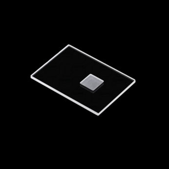 (MQX002) Specimen Holders for X-ray Diffraction (XRD), Rectangular, Size: 50x35mm, Thick: 2mm, Square Sample Reception Size: 10x10mm, Depth: 0.5mm, Universal, Optical Glass