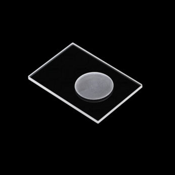 (MQX008) Specimen Holders for X-ray Diffraction (XRD), Rectangular, Size: 50x35mm, Thick: 2mm, Round Sample Reception Size: φ20mm, Depth: 0.5mm, Universal, Optical Glass