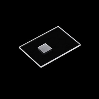 (MQX010) Specimen Holders for X-ray Diffraction (XRD), Rectangular, Size: 50x35mm, Thick: 2mm, Square Sample Reception Size: 10x10mm, Depth: 0.5mm, Universal, Quartz