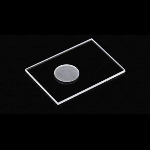 (MQX015) Specimen Holders for X-ray Diffraction (XRD), Rectangular, Size: 50x35mm, Thick: 2mm, Round Sample Reception Size: φ15mm, Depth: 0.5mm, Universal, Quartz