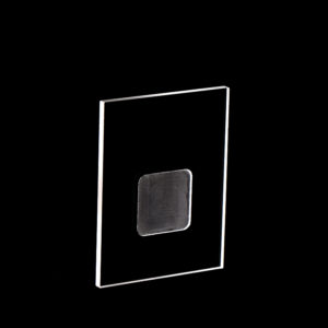 (MQX021) Specimen Holders for X-ray Diffraction (XRD), Rectangular, Size: 45x35mm, Thick: 2mm, Square Sample Reception Size: 15x15mm, Depth: 0.5mm, Panalytical, Optical Glass