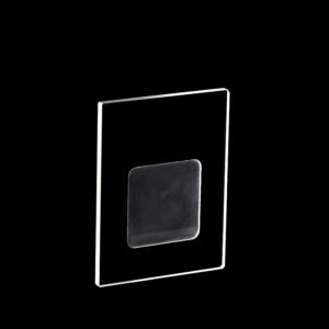 (MQX022) Specimen Holders for X-ray Diffraction (XRD), Rectangular, Size: 45x35mm, Thick: 2mm, Square Sample Reception Size: 20x20mm, Depth: 0.5mm, Panalytical, Optical Glass