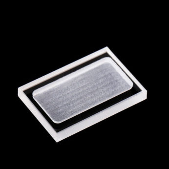 (MQX056) Specimen Holders for X-ray Diffraction (XRD), Rectangular, Size: 30x20mm, Thick: 4mm, Rectangular Sample Reception Size: 26x13mm, Depth: 2mm, Customized, Optical Glass