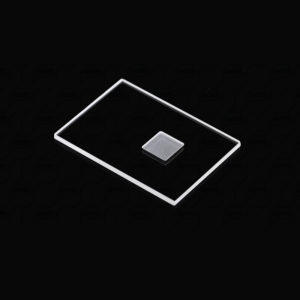 (MQX062) Specimen Holders for X-ray Diffraction (XRD), Rectangular, Size: 50x35mm, Thick: 2mm, Square Sample Reception Size: 10x10mm, Depth: 1mm, Universal, Optical Glass