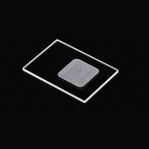 (MQX064) Specimen Holders for X-ray Diffraction (XRD), Rectangular, Size: 50x35mm, Thick: 2mm, Square Sample Reception Size: 20x20mm, Depth: 0.2mm, Universal, Quartz