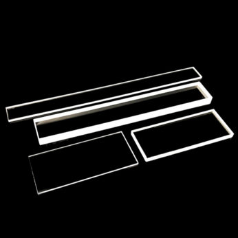 (MQP100) Quartz Plate, Rectangular, Size: 40×9.5mm, Thick: 0.5mm, Type 1 Material, 190-2500nm
