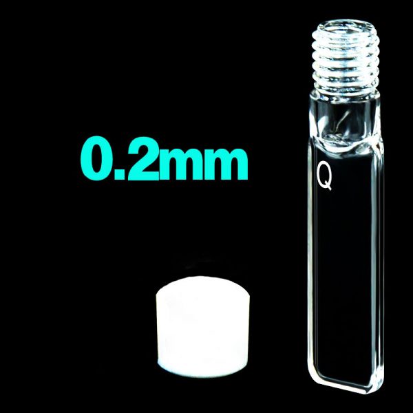 C0.24TS 0.2mm Threaded Cuvette 70ul Four Way Light Screw Cap 1pc ea