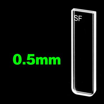 Quartz 0.5mm Standard Cuvette, 175ul, Molded 0.01, Two-way Light, PTFE Cap, 1pc/ea, C0.52CF