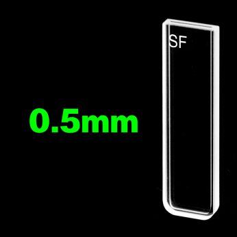 Quartz 0.5mm Standard Cuvette, 170ul, Molded 0.01, Two-way Light, PTFE Cap, 1pc/ea, C0.52CF1