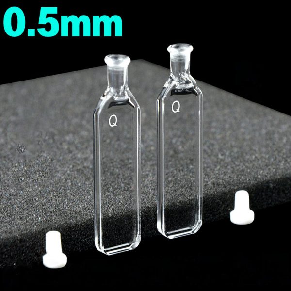 C0.54SS1 0.5mm Cuvette With Stopper 175ul Four Way Light Stopper Pack of Two