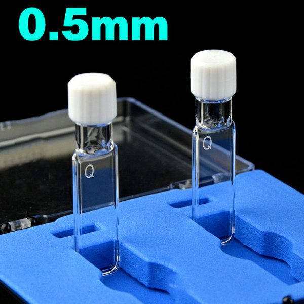 C0.54TE1 0.5mm Screw Cap Cuvette 175ul Four Way Light Screw Cap Pack of Two