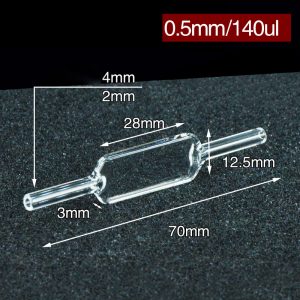 Quartz 0.5mm, Four-Way Light, Flow Cuvette, 4 mmmm OD, 140 ul, Molded 83, C0.54WS