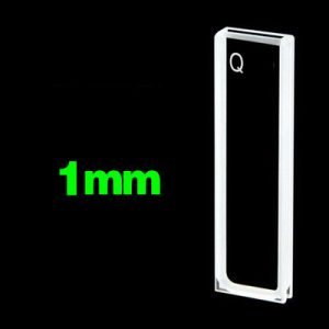 Quartz 1mm Standard Cuvette, 350ul, Sintered 80, Two-way Light, PTFE Cap, C012CA