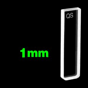 Quartz 1mm Standard Cuvette, 350ul, Molded 83, Two-way Light, PTFE Cap, C012CE