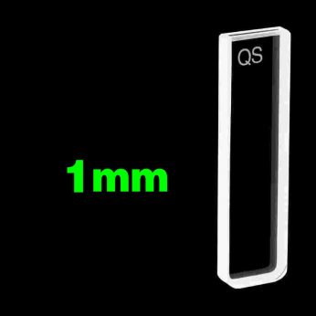 Quartz 1mm Standard Cuvette, 350ul, Molded 83, Two-way Light, PTFE Cap, 1pc/ea, C012CE1