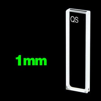 Quartz 1mm Standard Cuvette, 350ul, Sintered 83, Two-way Light, PTFE Cap, 1pc/ea, C012CR2