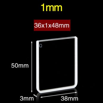 Quartz 1mm Quartz Two-Way Cuvette, 1.3ml, Sintered 83, Two-way Light, PTFE Cap, 1pc/ea, C012CR5