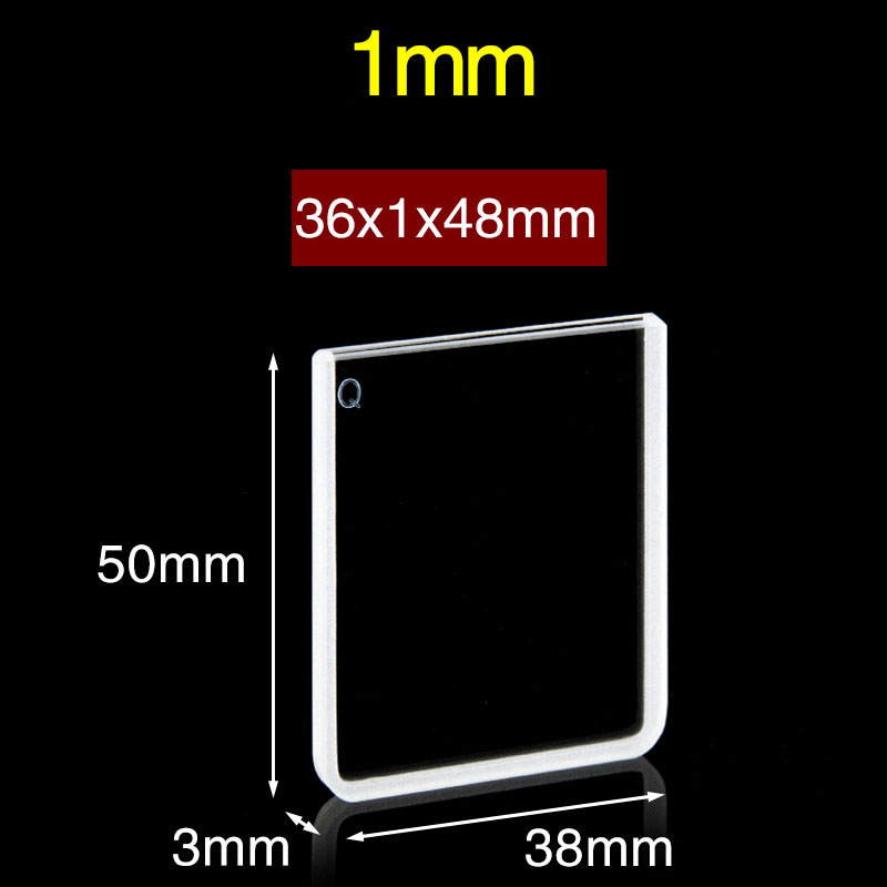 Quartz 1mm Quartz Two-Way Cuvette, 1.3ml, Sintered 83, Two-way Light, No Cover, 1pc/ea, C012CR5