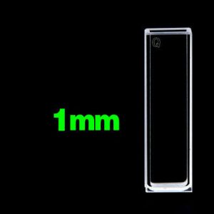 Quartz 1mm Standard Cuvette, 350ul, Standard 80, Two-way Light, PTFE Cap, C012CS