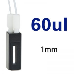 Quartz 1mm, Two-Way Light, Flow Cuvette, 60 ul, Standard 80, C012WS2