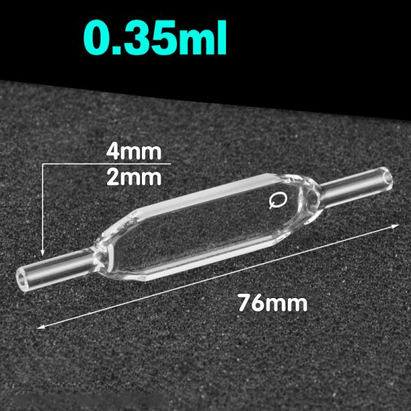 C012WS4 1mm 4mm OD Diameter Flow Cuvette 0.35ml Two way Light 1pc ea