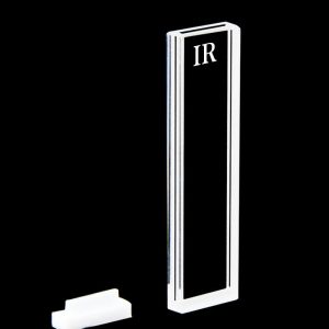 IR Quartz (JGS3) 1mm Standard Cuvette, 350ul, Sintered 83, Four-Way Light, PTFE Cap, C014CR10