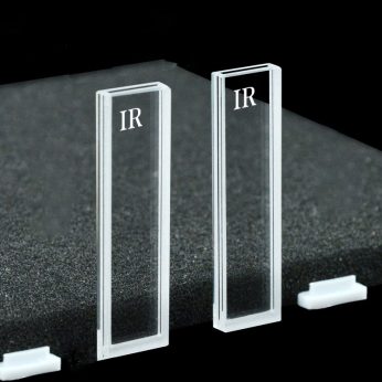 Quartz 1mm Standard Cuvette, 350ul, Sintered 83, Four-Way Light, PTFE Cap, Pack of Two, C014CR12