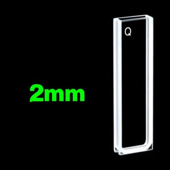 Quartz 2mm Standard Cuvette, 700ul, Sintered 80, Two-way Light, PTFE Cap, 1pc/ea, C022CA