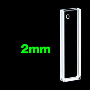 Quartz 2mm Standard Cuvette, 700ul, Sintered 80, Two-way Light, PTFE Cap, 1pc/ea, C022CA1