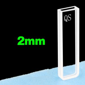 Quartz 2mm Standard Cuvette, 700ul, Molded 83, Two-way Light, PTFE Cap, C022CE