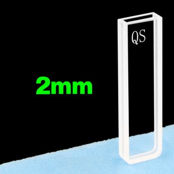 Quartz 2mm Standard Cuvette, 700ul, Molded 83, Two-way Light, PTFE Cap, 1pc/ea, C022CE1