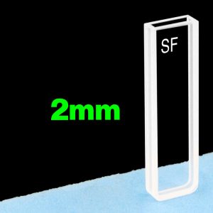Quartz 2mm Standard Cuvette, 700ul, Molded 0.01, Two-way Light, PTFE Cap, C022CF