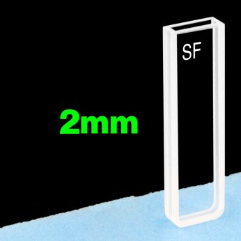 Quartz 2mm Standard Cuvette, 700ul, Molded 0.01, Two-way Light, PTFE Cap, 1pc/ea, C022CF1
