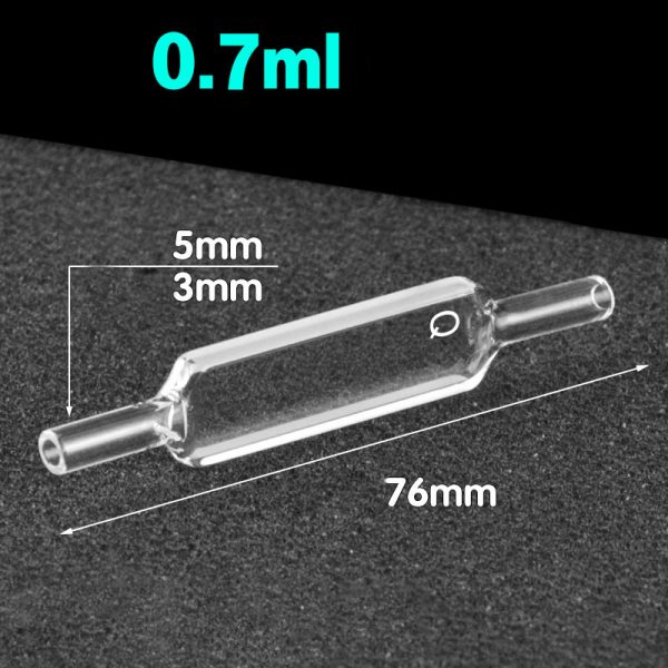 C022WS6 2mm 5mm Diameter Flow Cuvette 0.7ml Four Way Light 1pc ea
