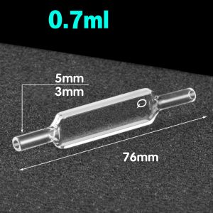 Quartz 2mm, Two-Way Light, Flow Cuvette, 5 mmmm OD, 0.7 ml, Molded 83, C022WS7