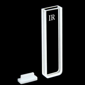 IR Quartz (JGS3) 2mm Standard Cuvette, 700ul, Sintered 83, Four-Way Light, PTFE Cap, C024CR2