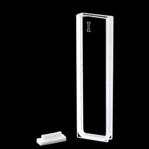 IR Quartz (JGS3) 2mm Standard Cuvette, 700ul, Standard 80, Four-Way Light, PTFE Cap, C024CS