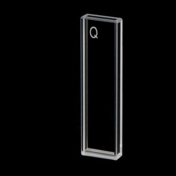 Quartz 2mm Fluorescence Cuvette, 0.7ml, Standard 80, Four-Way Light, PTFE Cap, 1pc/ea, C024CS3