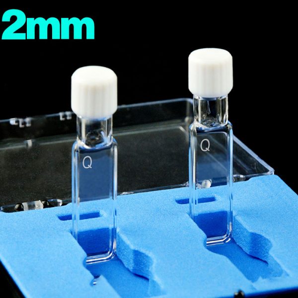 C024TS11 2mm Large Screw Cap Cuvette 700ul Four Way Light Screw Cap Pack of Two