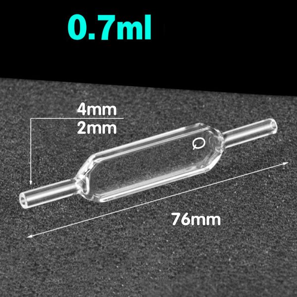 C024WS1 2mm 4mm Diameter Flow Cuvette 0.7ml Four Way Light 1pc ea