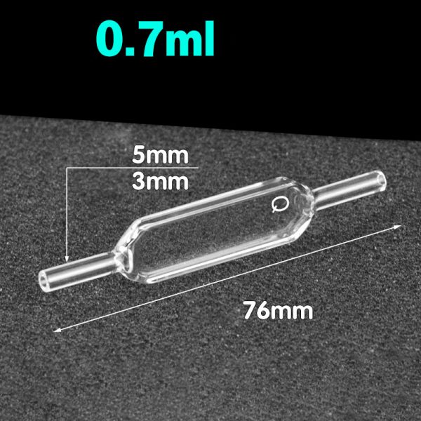 C024WS4 2mm 5mm OD Diameter Flow Cuvette 0.7ml Four Way Light 1pc ea