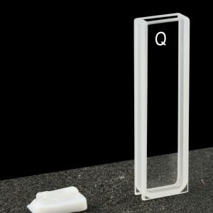 Quartz 3mm Standard Cuvette, 1.05ml, Sintered 80, Two-way Light, PTFE Cap, C032CA1