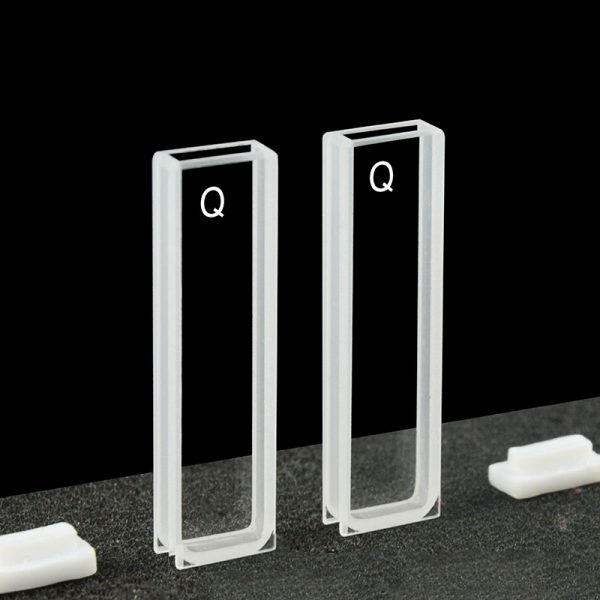 C032CA2 3mm Standard Cuvette 1.05ml Two way Light PTFE Cap Pack of Two