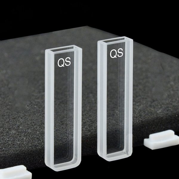 C032CE2 3mm Standard Cuvette 1.05ml Two way Light PTFE Cap Pack of Two